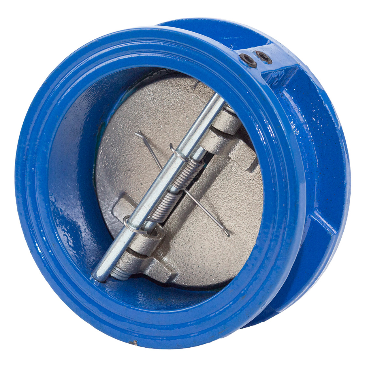 Клапан обратный чугунный двустворчатый (тип 19ч21бр) Ду 100 Ру 16 межфл 